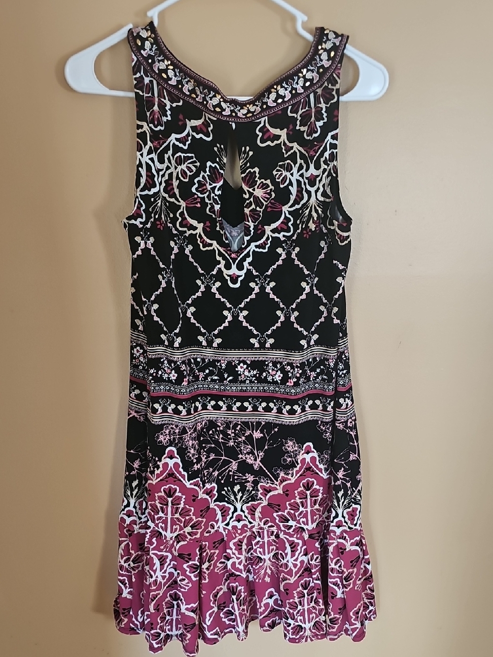 White House Black Market Summer Dress Sleeveless V-Neck Small - Picture 5 of 6